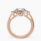 2.91 ct. asscher Georgina Rodriguez Engagement Ring in 18kt rose gold side right image one