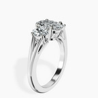 2.99 ct. oval Georgina Rodriguez Engagement Ring in platinum standing product image one