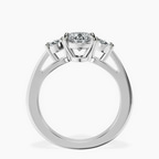 2.99 ct. oval Georgina Rodriguez Engagement Ring in platinum side right image one