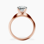 1.49 ct. cushion Eloise Knife Edge Ring in 18kt rose gold side right image one