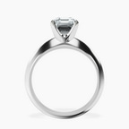 Platinum Eloise Solitaire Knife Edge Lab Diamond Ring side right image one