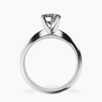 Platinum Eloise Solitaire Knife Edge Lab Diamond Ring side right image one