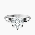 Platinum Eloise Solitaire Knife Edge Lab Diamond Ring front image