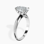 Platinum Eloise Solitaire Knife Edge Lab Diamond Ring standing product image one