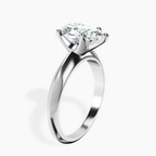 Platinum Eloise Solitaire Knife Edge Lab Diamond Ring standing product image one