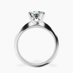 Platinum Eloise Solitaire Knife Edge Lab Diamond Ring side right image one