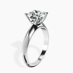 Platinum Eloise Solitaire Knife Edge Lab Diamond Ring standing product image one