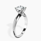 2.82 ct. round Eloise Knife Edge Ring in platinum standing product image one