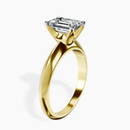 18kt Yellow Gold Eloise Solitaire Knife Edge Lab Diamond Ring standing product image one