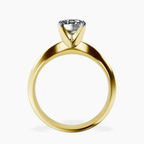 18kt Yellow Gold Eloise Solitaire Knife Edge Lab Diamond Ring side right image one