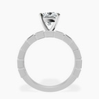 Platinum Cheryl Side Stone Lab Diamond Ring side right image one