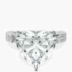 Platinum Cheryl Side Stone Lab Diamond Ring front image