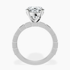 Platinum Cheryl Side Stone Lab Diamond Ring side right image one
