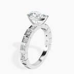 Platinum Cheryl Side Stone Lab Diamond Ring standing product image one