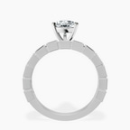 Platinum Cheryl Side Stone Lab Diamond Ring side right image one