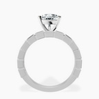 Platinum Cheryl Side Stone Lab Diamond Ring side right image one