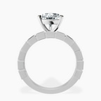 10kt White Gold Cheryl Side Stone Lab Diamond Ring side right image one
