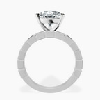 Platinum Cheryl Side Stone Lab Diamond Ring side right image one