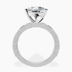 Platinum Cheryl Side Stone Lab Diamond Ring side right image one