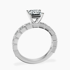 Platinum Cheryl Side Stone Lab Diamond Ring side right image one