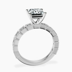 Platinum Cheryl Side Stone Lab Diamond Ring side right image one