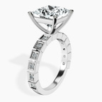 Platinum Cheryl Side Stone Lab Diamond Ring standing product image one