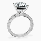 Platinum Cheryl Side Stone Lab Diamond Ring side right image one