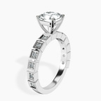Platinum Cheryl Side Stone Lab Diamond Ring standing product image one
