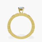 18kt Yellow Gold Cheryl Side Stone Lab Diamond Ring side right image one