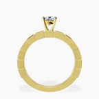 18kt Yellow Gold Cheryl Side Stone Lab Diamond Ring side right image one