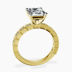 18kt Yellow Gold Cheryl Side Stone Lab Diamond Ring side right image one