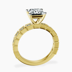 18ct Yellow Gold Cheryl Side Stone Lab Diamond Ring side right image one