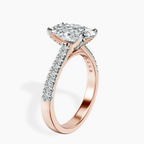 2.99 ct. oval Amy Tapered Eternity Ring in 10kt rose gold standing product image one