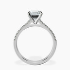 Platinum Amy Tapered Eternity Lab Diamond Ring side right image one