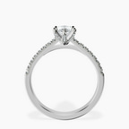 Platinum Amy Tapered Eternity Lab Diamond Ring side right image one