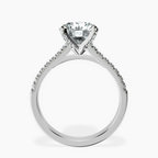 Platinum Amy Tapered Eternity Lab Diamond Ring side right image one