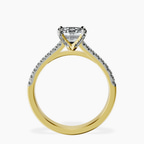 9ct Yellow Gold Amy Tapered Eternity Lab Diamond Ring side right image one