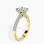14ct Yellow Gold Amy Tapered Eternity Lab Diamond Ring standing product image one