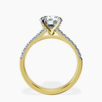 14ct Yellow Gold Amy Tapered Eternity Lab Diamond Ring side right image one