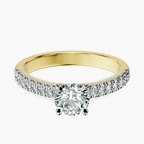 14kt Yellow Gold Amy Tapered Eternity Lab Diamond Ring front image