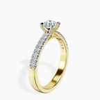 14kt Yellow Gold Amy Tapered Eternity Lab Diamond Ring standing product image one