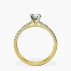 14kt Yellow Gold Amy Tapered Eternity Lab Diamond Ring side right image one