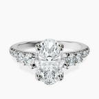 Platinum Geneva Side Stone Lab Diamond Ring front image