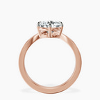 10kt Rose Gold Janes Chevron Lab Diamond Ring side right image one