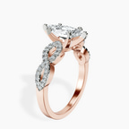 1.39 ct. marquise Lorene Twisted Shank Ring in 18kt rose gold standing product image one
