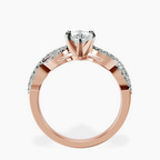 1.39 ct. marquise Lorene Twisted Shank Ring in 18kt rose gold side right image one