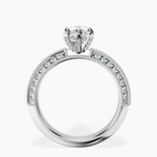 1.39 ct. marquise Dua Knife Edge Ring in platinum side right image one