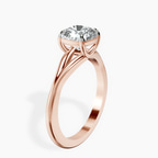 9ct Rose Gold Cynthia Split Shank Lab Diamond Ring standing product image one