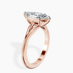 1.39 ct. marquise Cynthia Split Shank Ring in 14kt rose gold standing product image one