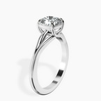 Platinum Cynthia Split Shank Lab Diamond Ring standing product image one
